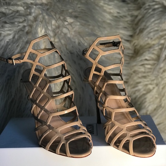 High heel Nude Cage Sandal - Picture 4 of 4